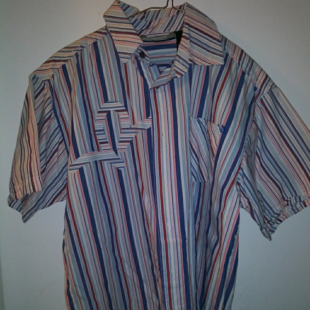 ***2/$12*** Boys Striped Short Sleeve Button Shirt